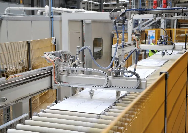 IG Doors factory slab line