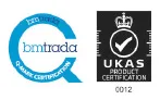BM TRADA and UKAS Product Certification 0012 badge