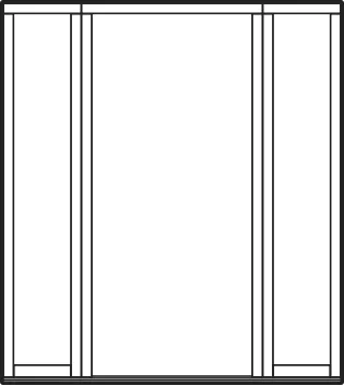 Line illustration of the Direct Glazed double timber frame style