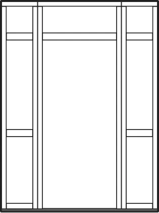 Timber door frame profile — FD180