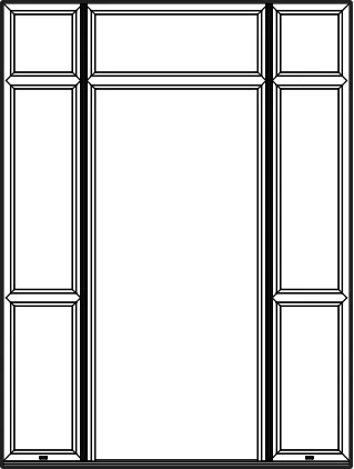 PVC door frame profile — PVE180