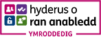 Hyderus o ran Anabledd YMRODDEDIG badge