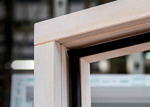 Timber door frame corner profile